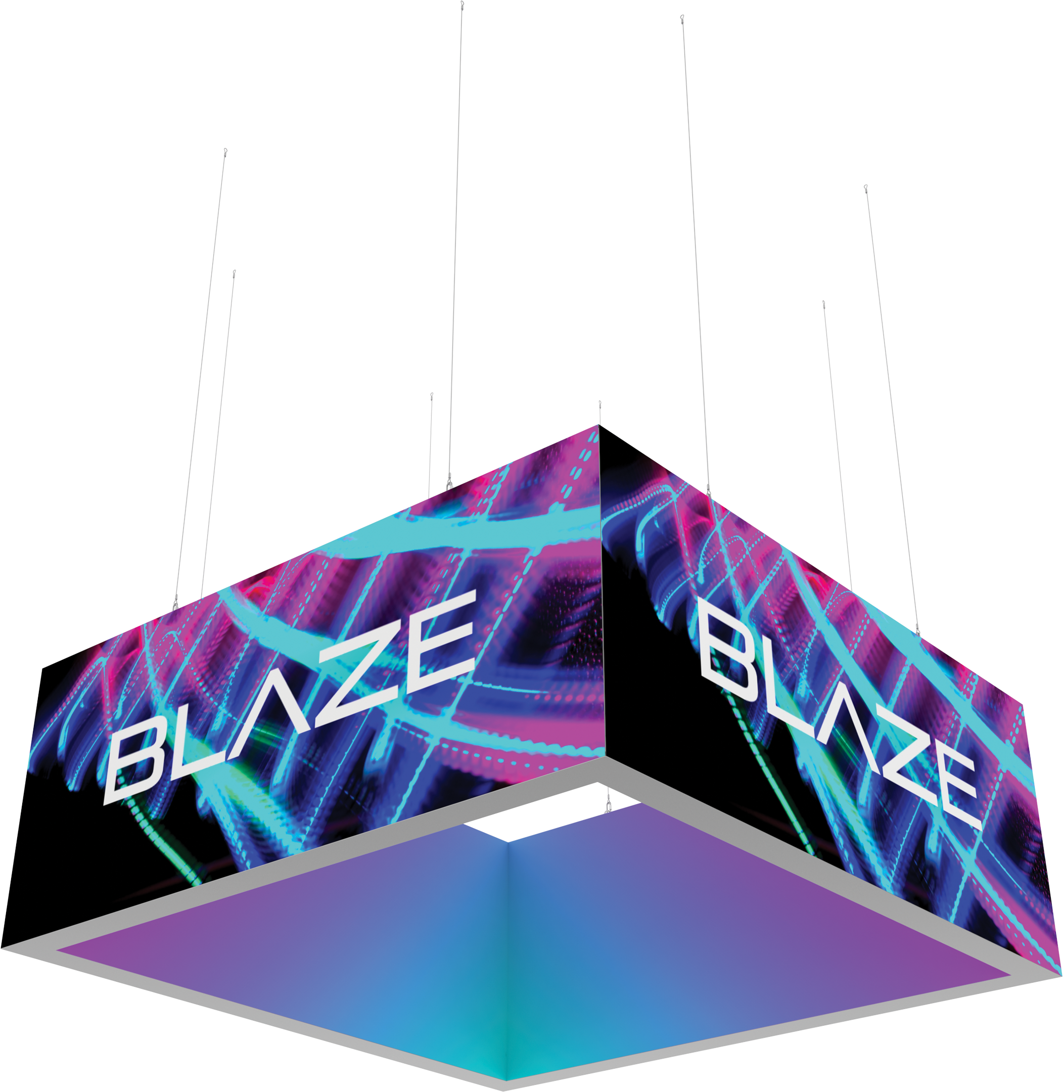 Blaze Light Box - Hanging Square 1004