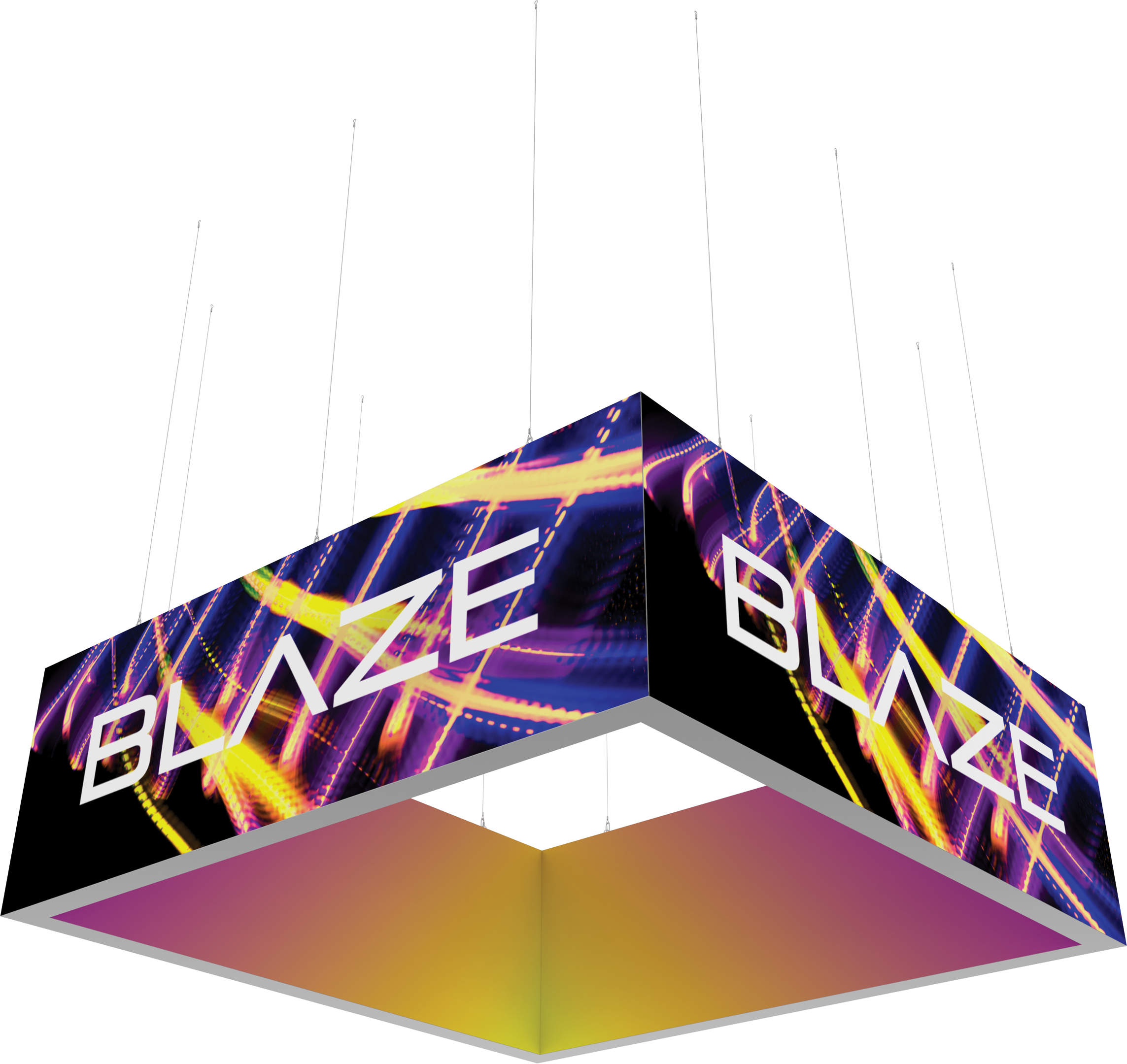 Blaze Light Box - Hanging Square 1204