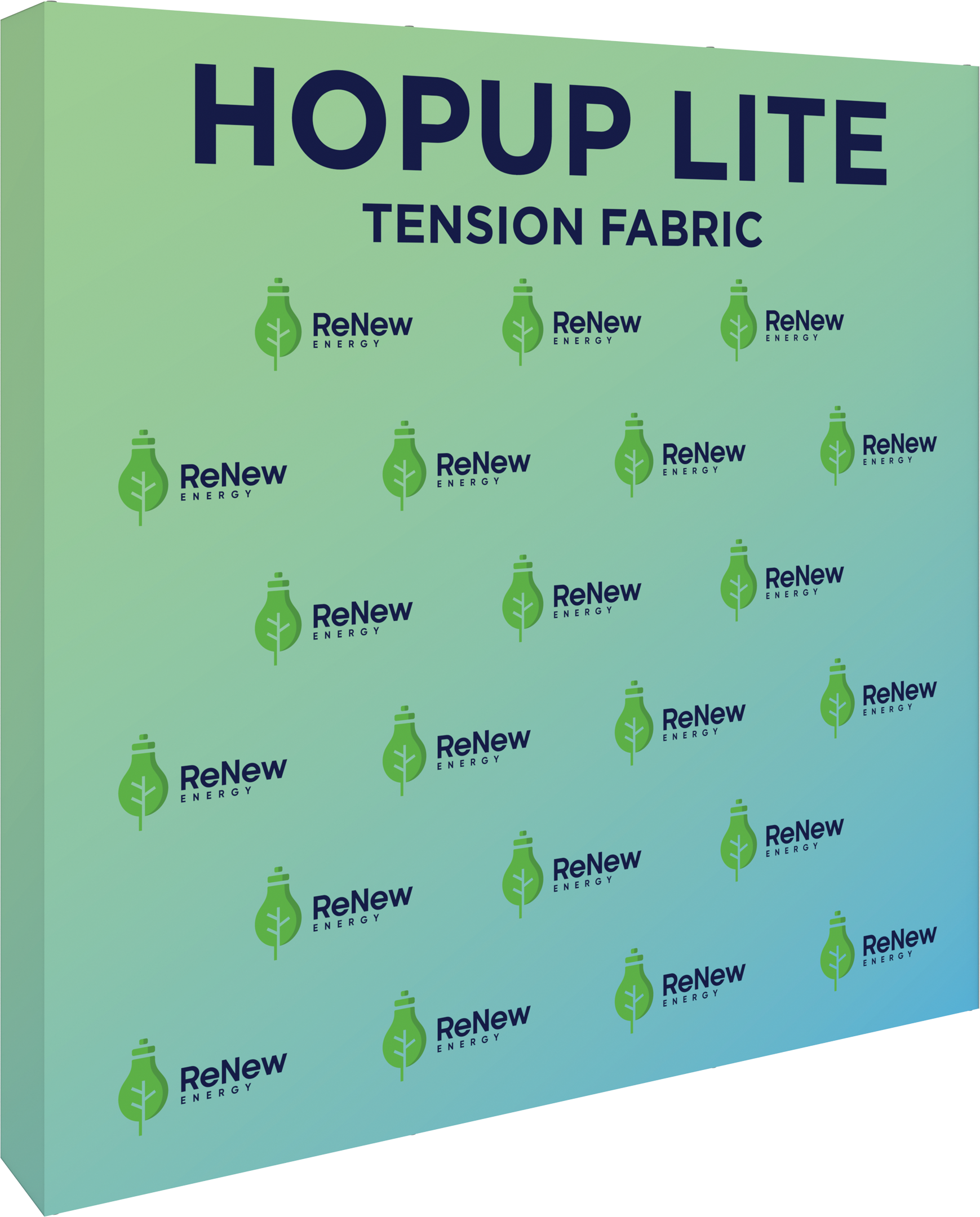 Hopup Lite 8ft Straight Full Height Tension Fabric Display