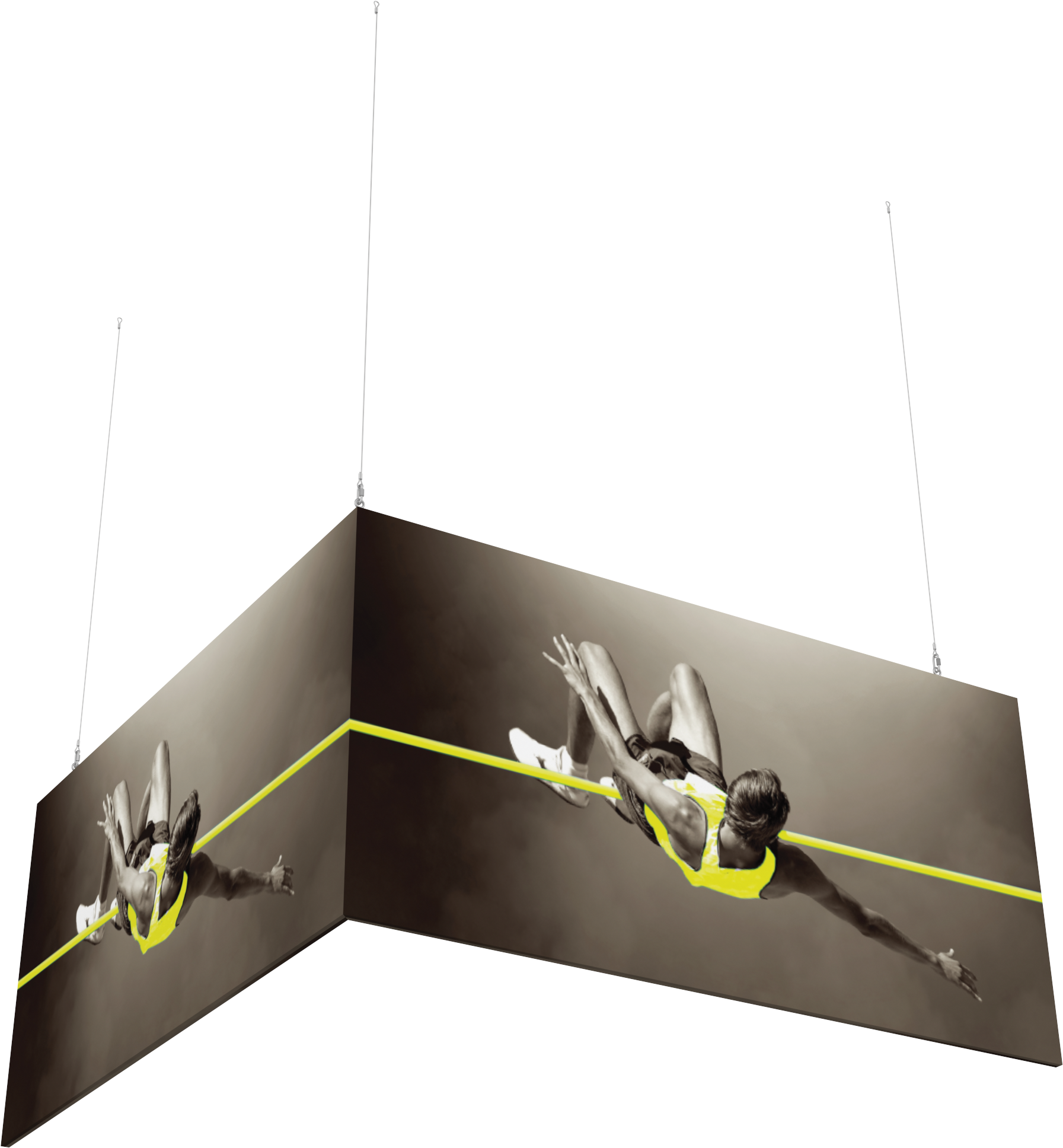 8ft x 8ft x 4ft  L-Shaped Hanging Structure