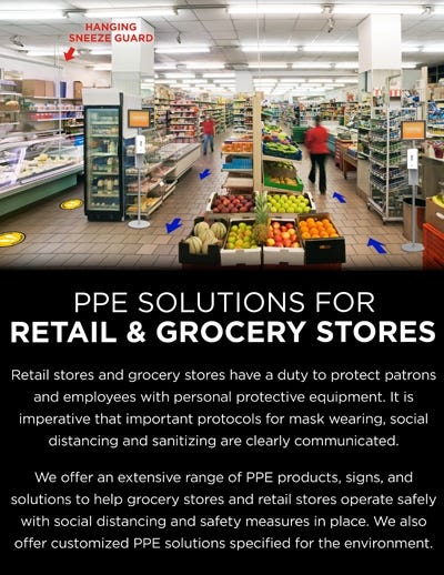 PPE for Retail and Grocery Stores